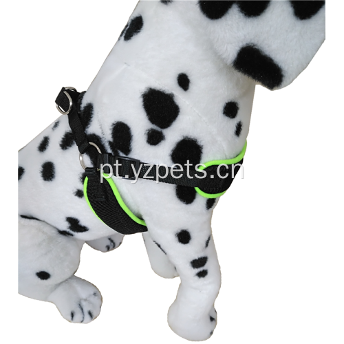 Arnês de cão ajustável confortável e respirável durável pescoço